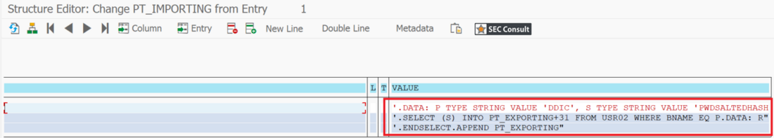 Payload dev for data exfiltration with multiple input parameters screen - SEC Consult