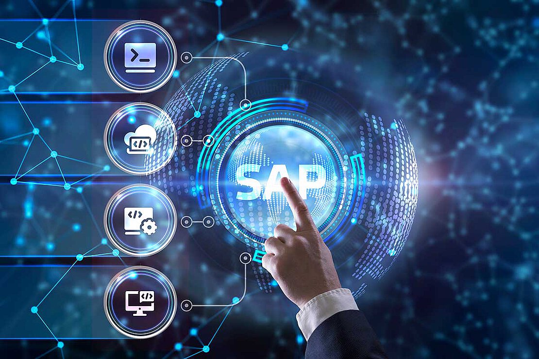 Hand pointing at SAP - SEC Consult
