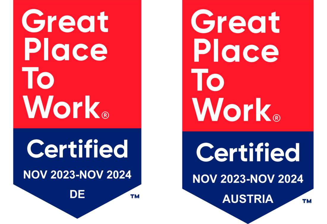 Great Place to Work Badges Austria and Germany 2024