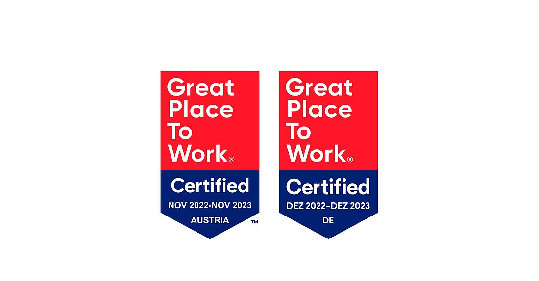 Great Place to Work Logos Österreich & Deutschland