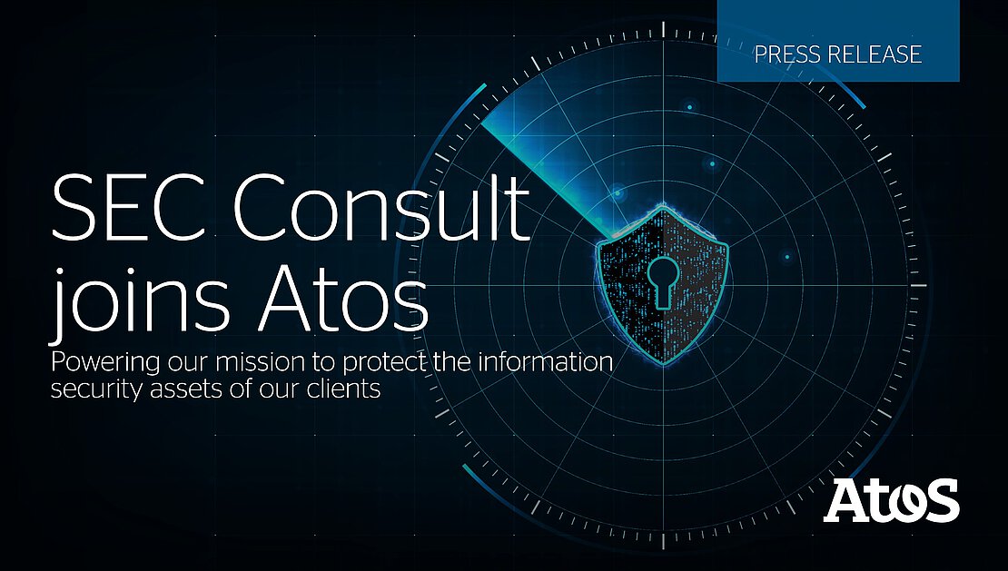 Banner image with headline SEC Consult join Atos