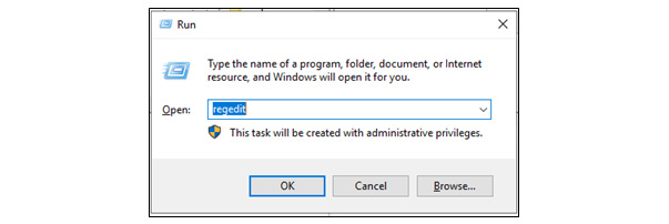 Windows+R and regedit to open registry screen - SEC Consult